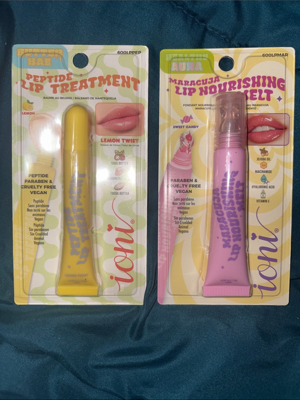Ioni Lip Treatment Balm - Peptide - Lemon Twist & Maracuja - Sweet Candy